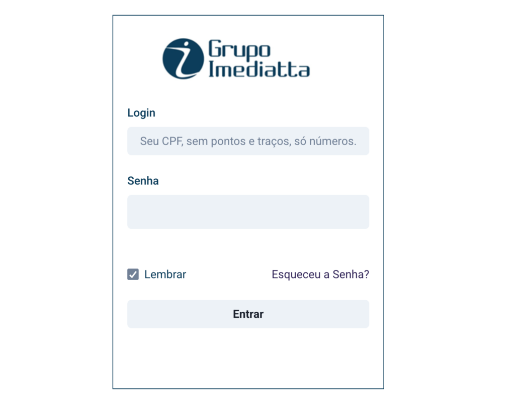 Portal do Colaborador Imediatta: acesso rápido a documentos e solicitações - imdt portal colaborador login2